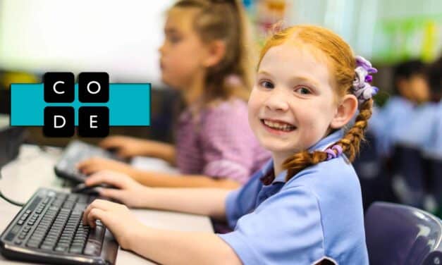 Students Doing Computer Coding Through Code.org